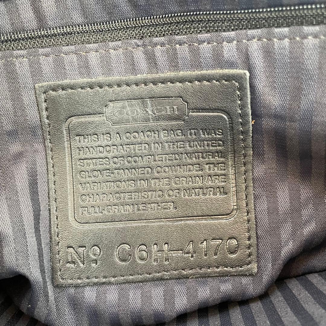 【ヴィンテージ】オールドコーチ　4170 ショルダートートバッグ　レザーUSA製