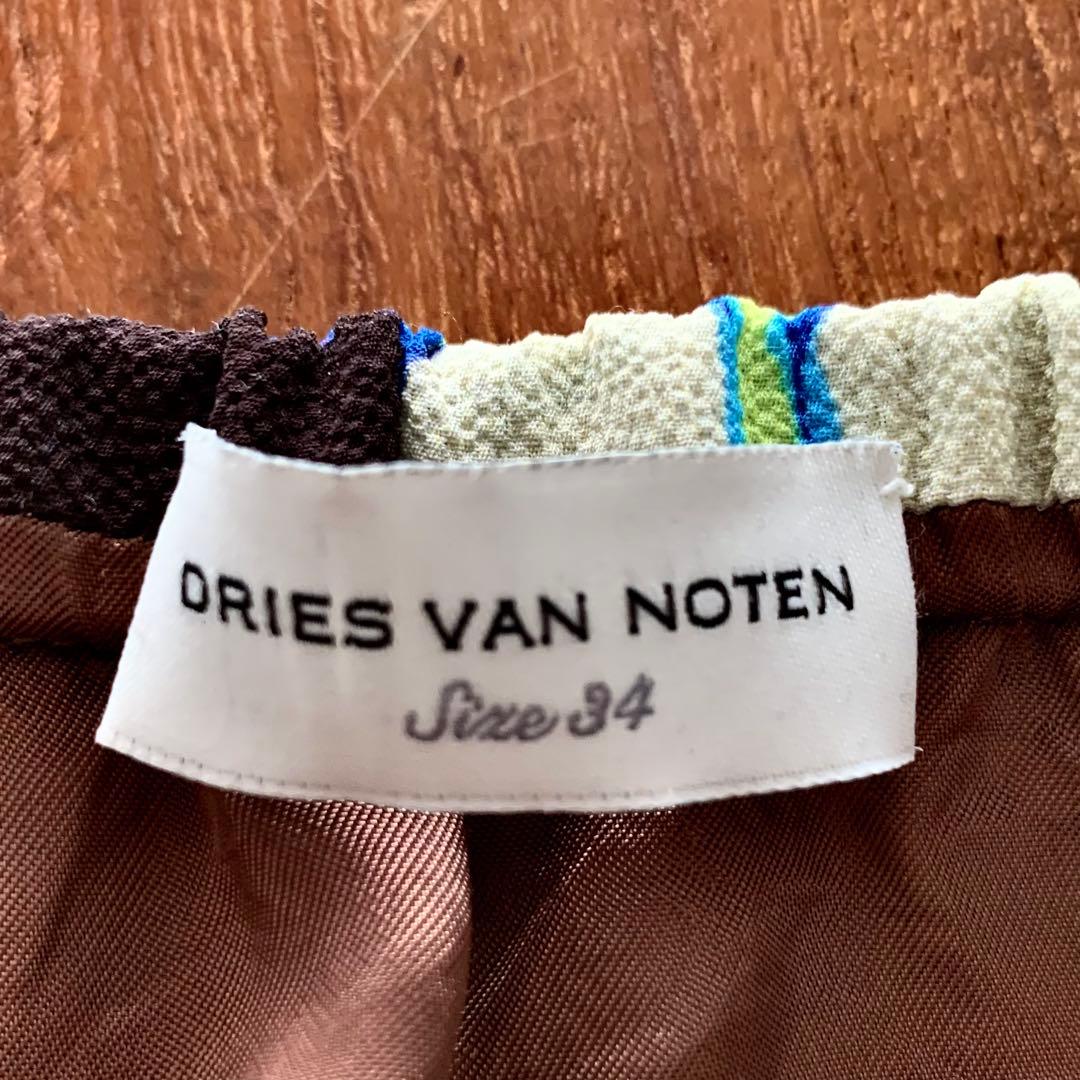 ★☆ 美品 DRIES VAN NOTEN フラワープリント膝丈スカート ☆★