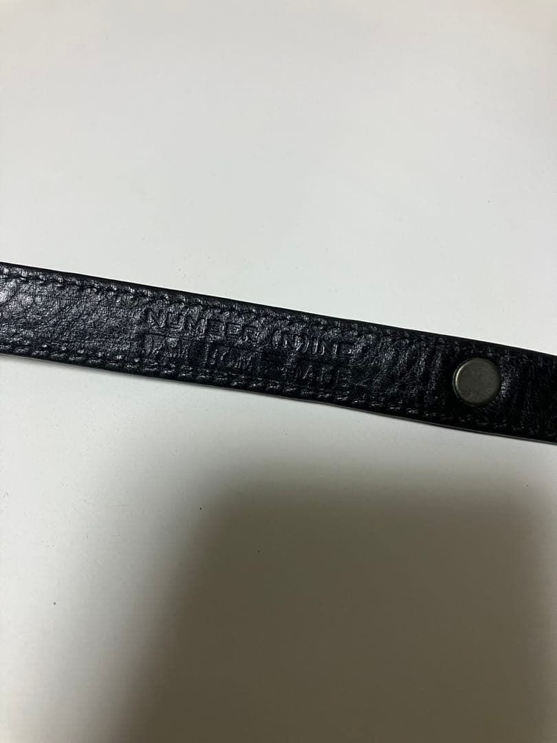 Number nine ナンバーナイン　5重巻きレザーブレス