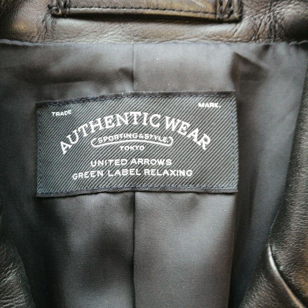 【極美品】UNITED ARROWS 本革ダブルライダースジャケット 牛革 M