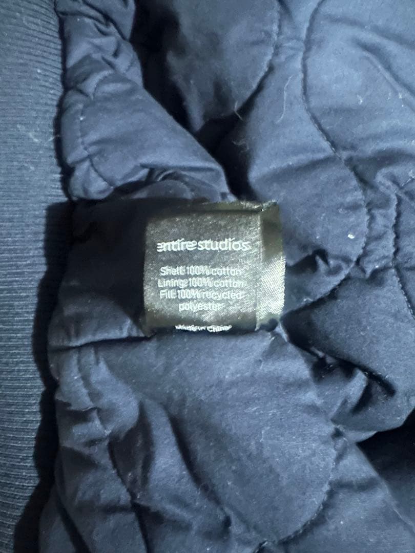 ENTIRE STUDIOS A-4 BOMBER ネイビー　XS