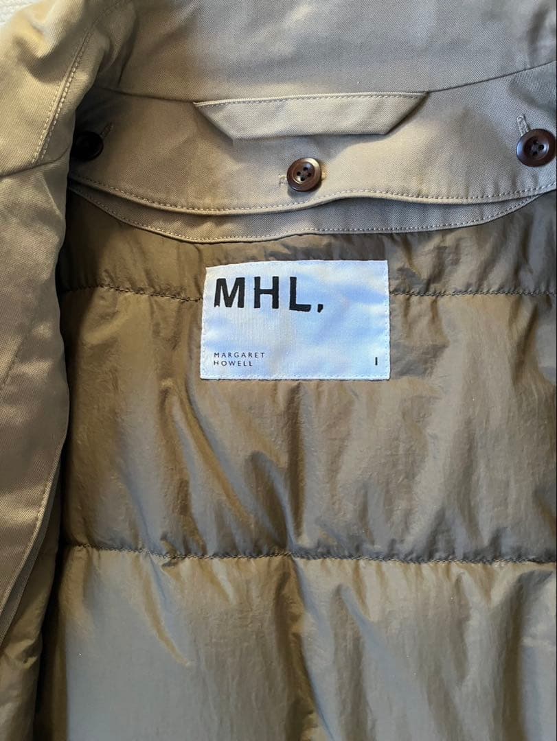 MHL ステンカラーコート　ダウンライナー