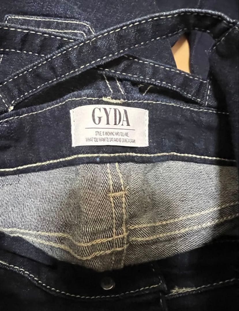 た*ぁ様 GYDA ハイウエストウエストクロススキニーデニムパンツ