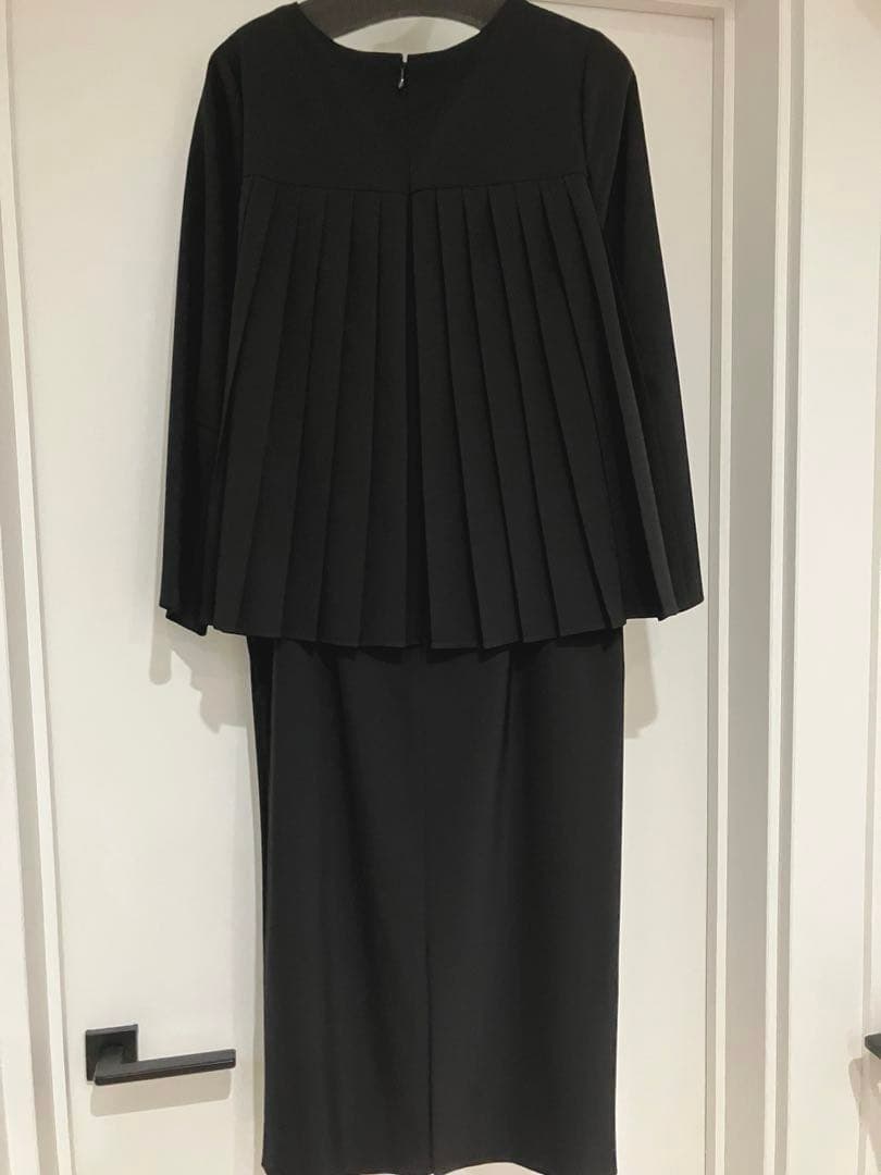 新品【ユナイテッドアローズ　パウドレ プリーツワンピース S ウォッシャブル】