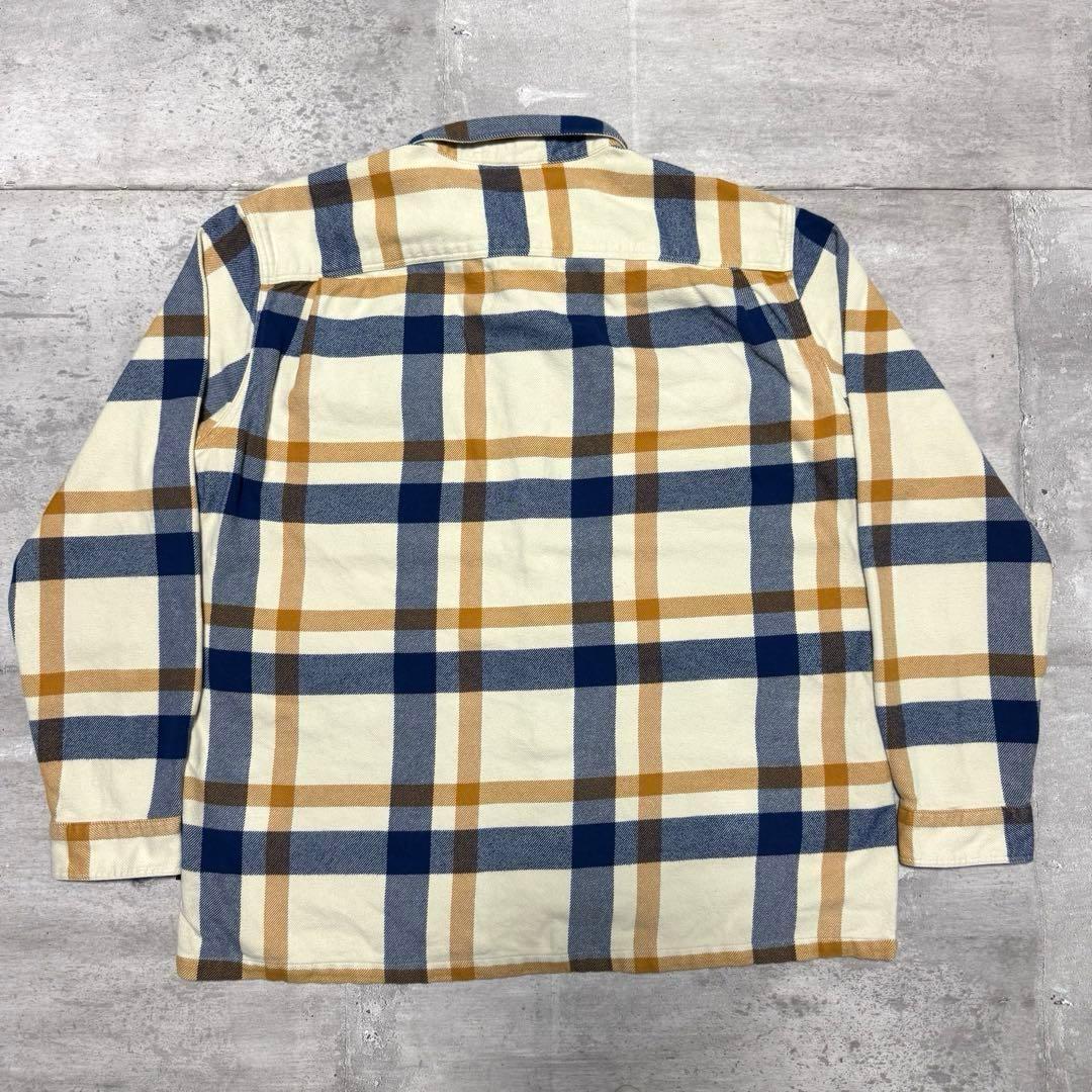 patagonia 15年製 フィヨルドフランネルシャツ クリーム ネルシャツ