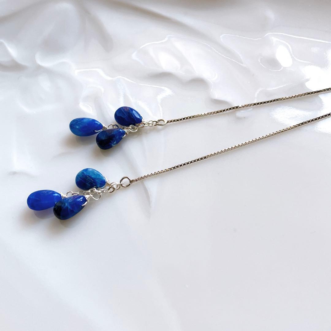 クーロ◆高品質✧アフガナイトアメリカンピアス✧silver925