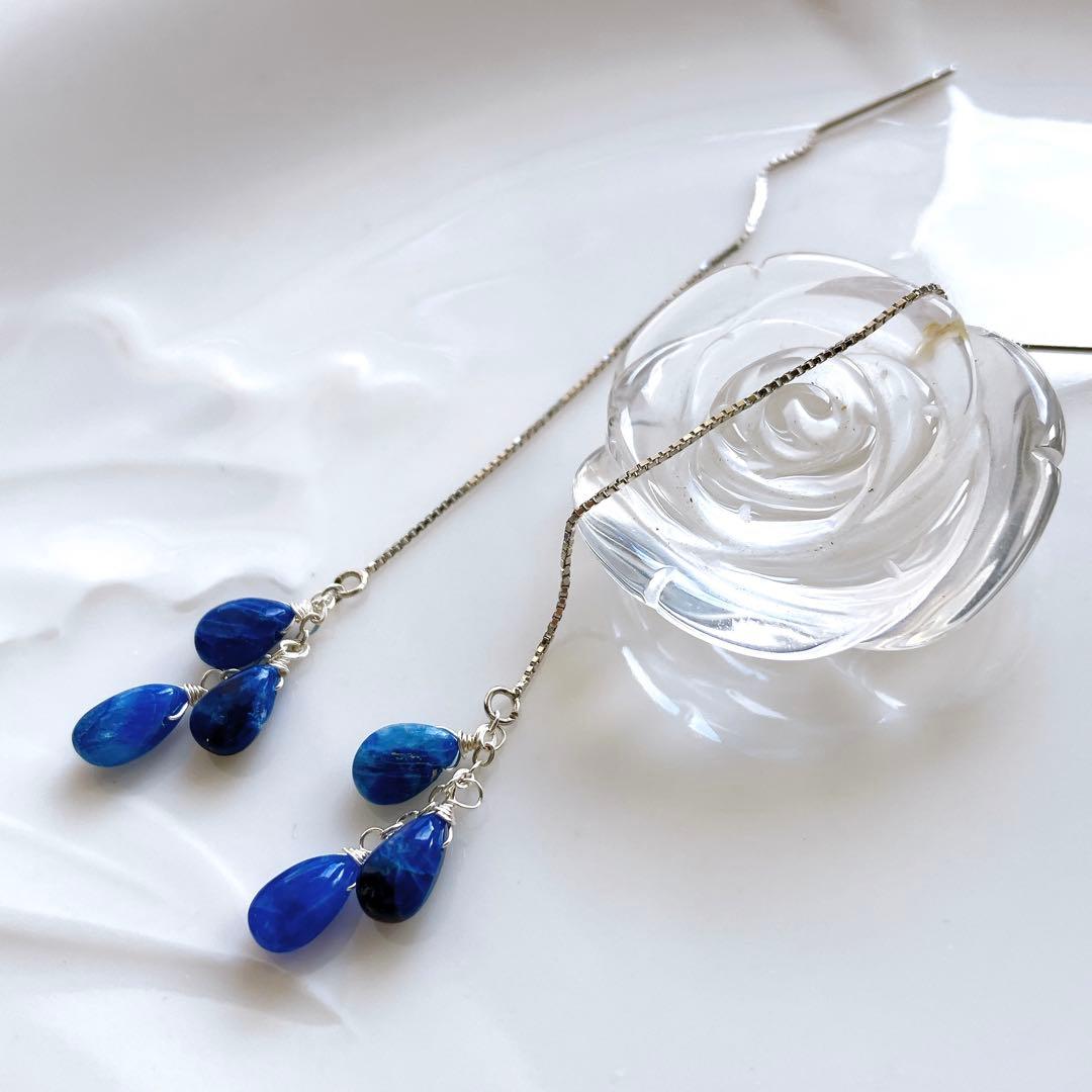 クーロ◆高品質✧アフガナイトアメリカンピアス✧silver925