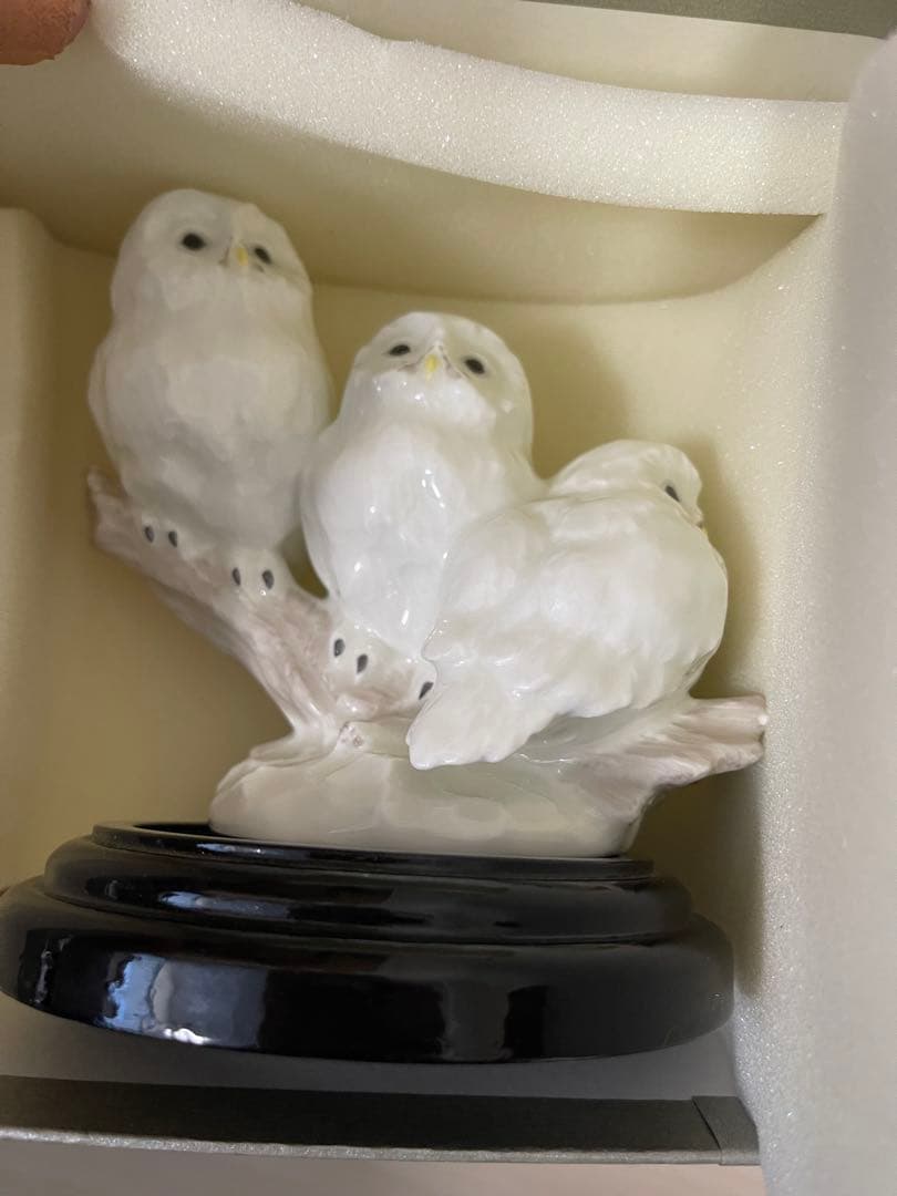 Noritake 置物 “フクロウ 三兄弟”