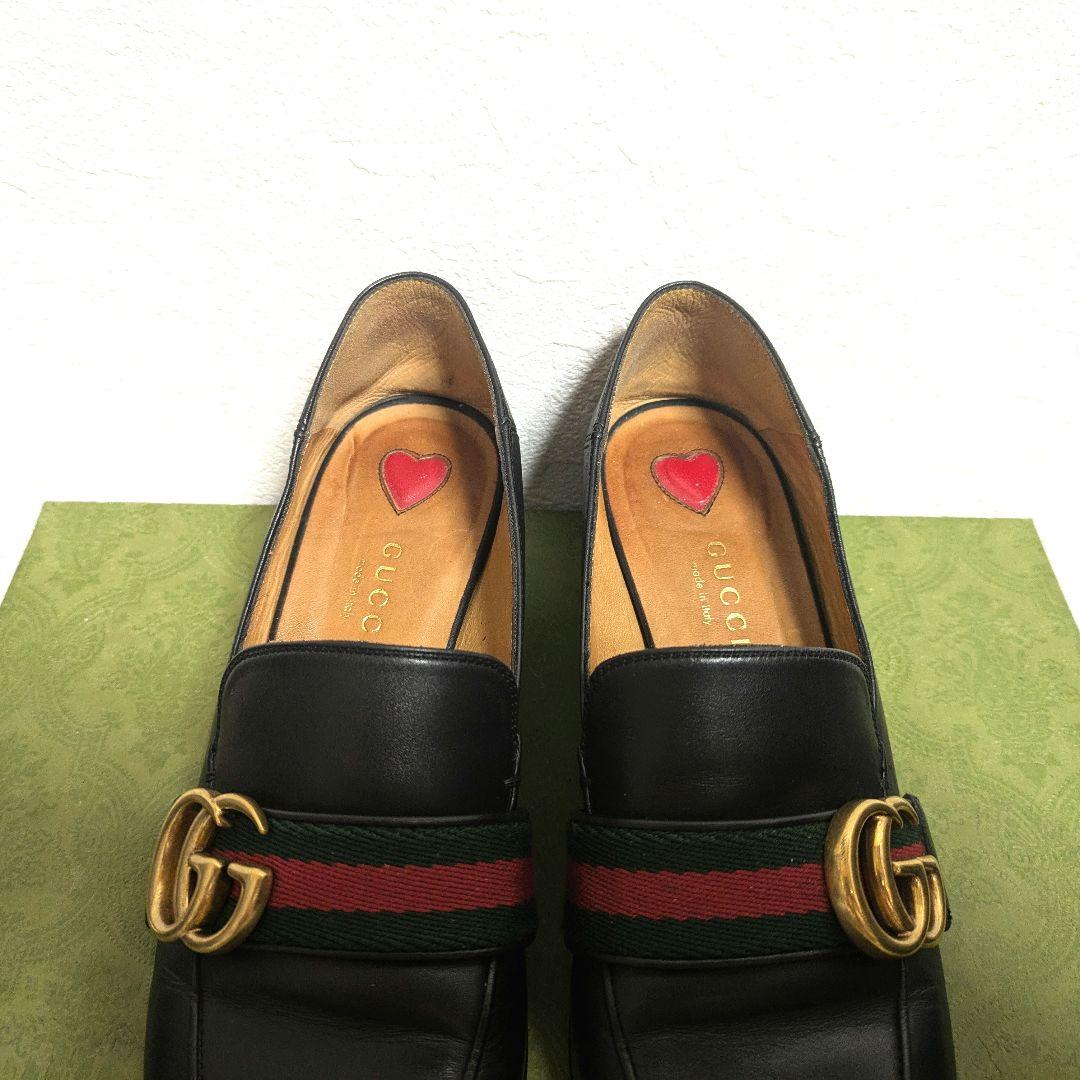 GUCCI　パンプス　マーモント　黒　35 1/2