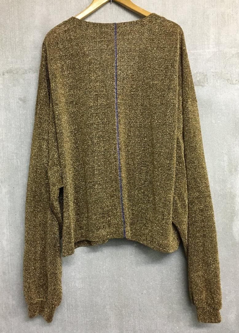 シンヤコヅカ 2025 美品 オーバーサイズ ラメ ニット カーディガン