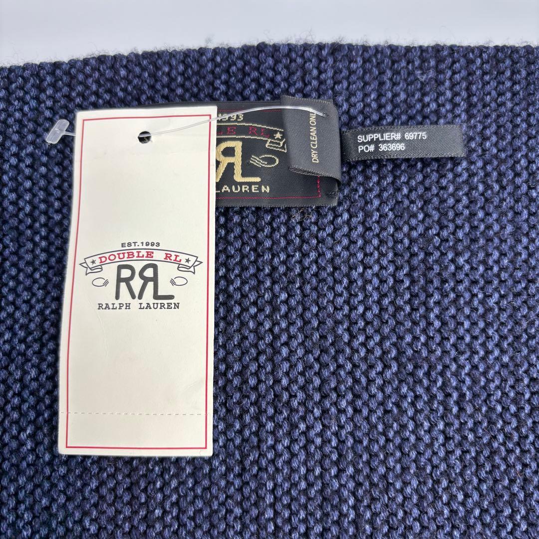 ✨新品タグ付き✨ RRL ダブルアールエル メリノウール マフラー ネイビー