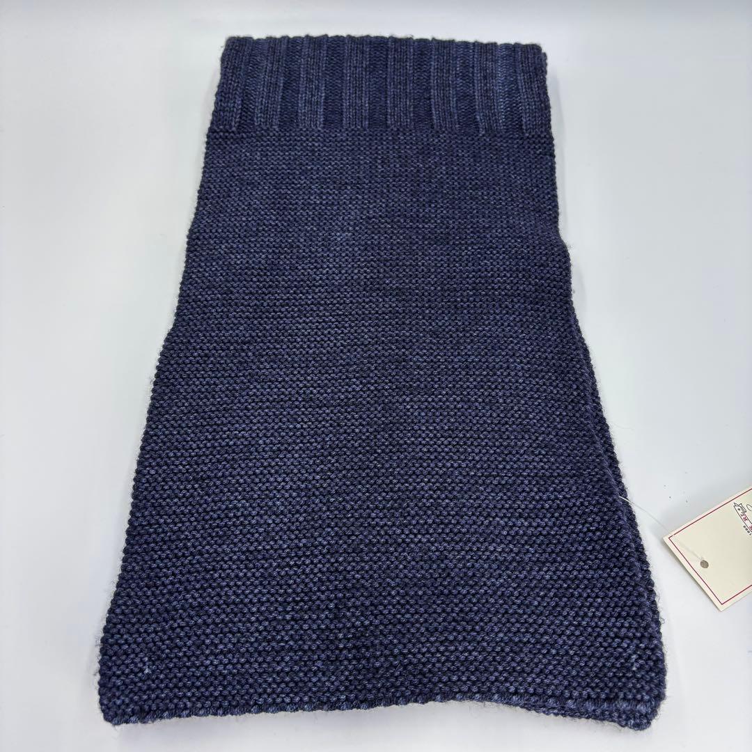 ✨新品タグ付き✨ RRL ダブルアールエル メリノウール マフラー ネイビー