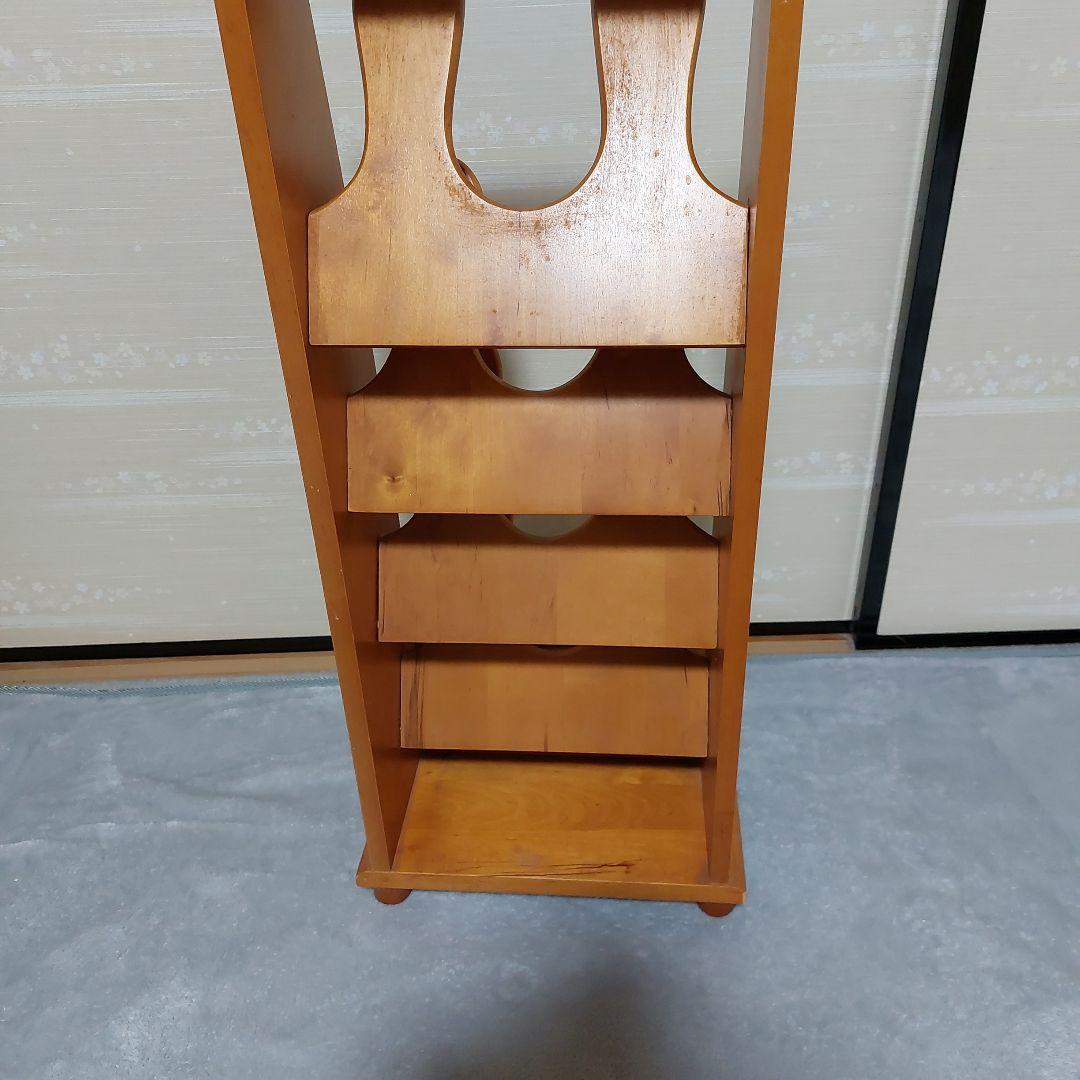 ☆(美品)木製スリッパラック 4足収納