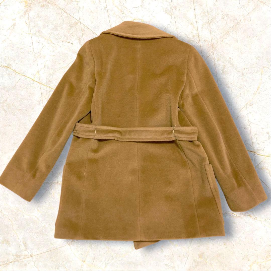 Max Mara マックスマーラ キャメル ショートコート　ベルト ウール　40