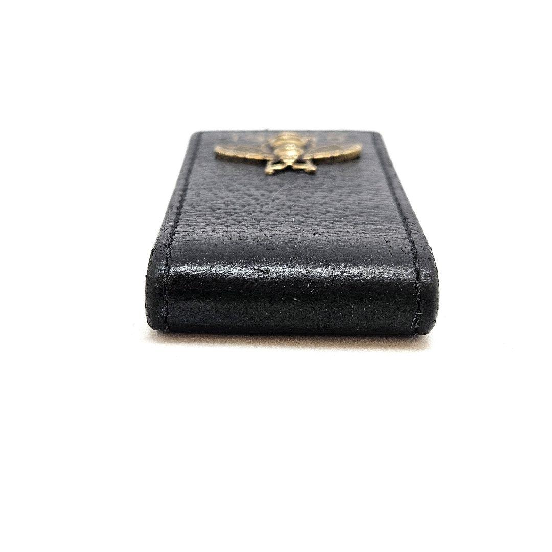 GUCCI グッチ マネークリップ ビー 蜂 レザー ブラック 黒