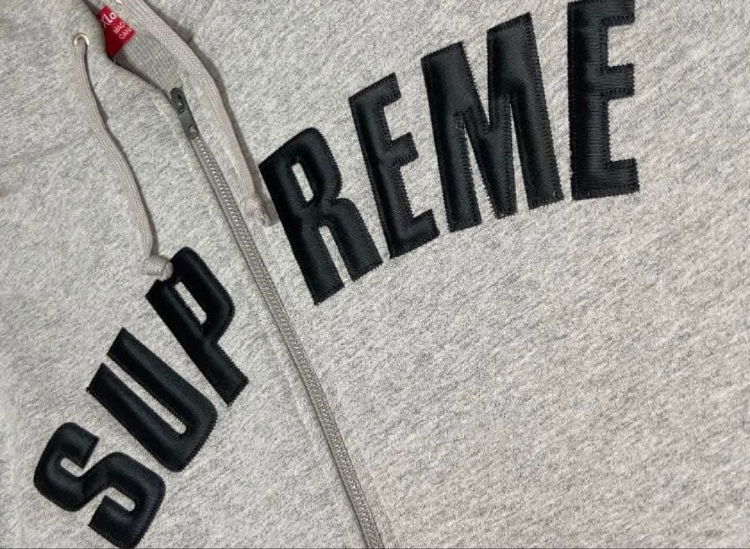 初期 supreme Arc Logo Thermal ZipUp Hoodie