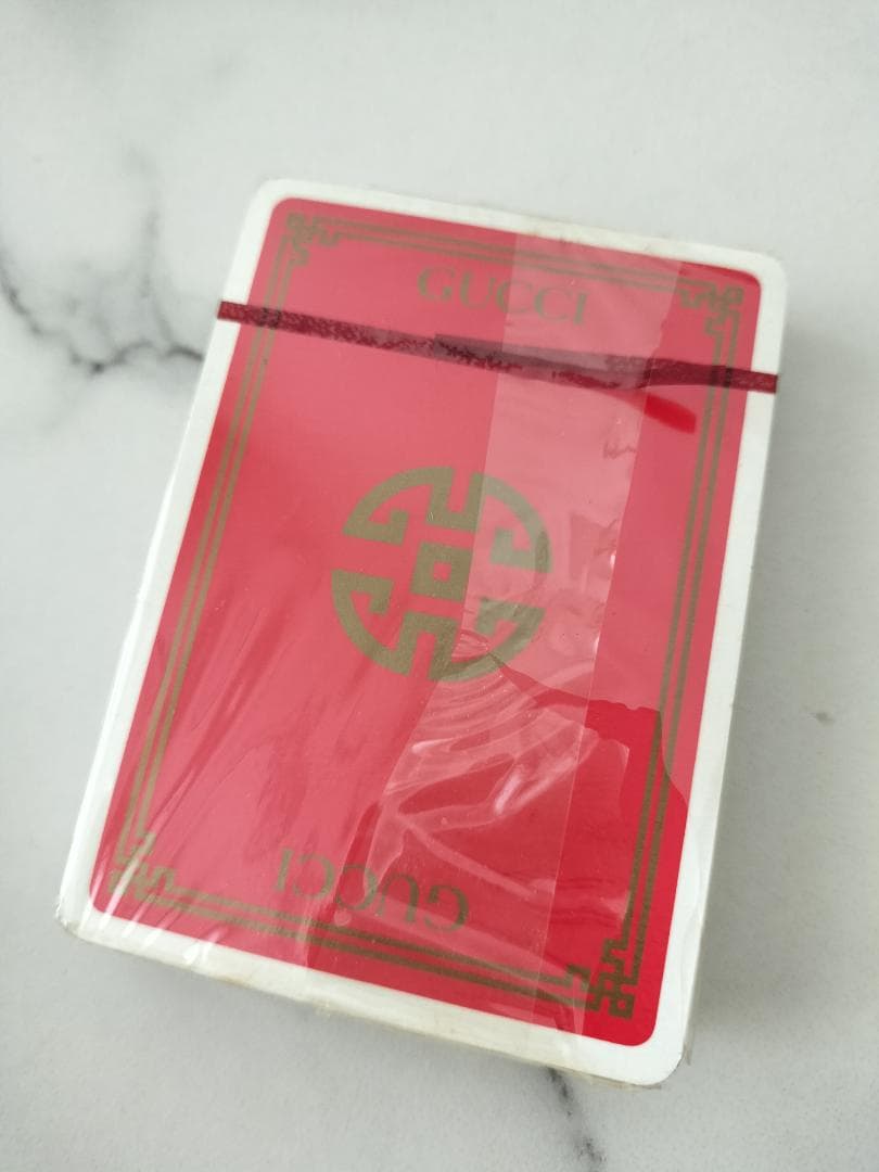 プ*ん様 【未開封】GUCCI トランプ2個 ボックス付き　オールドグッチ　ビン