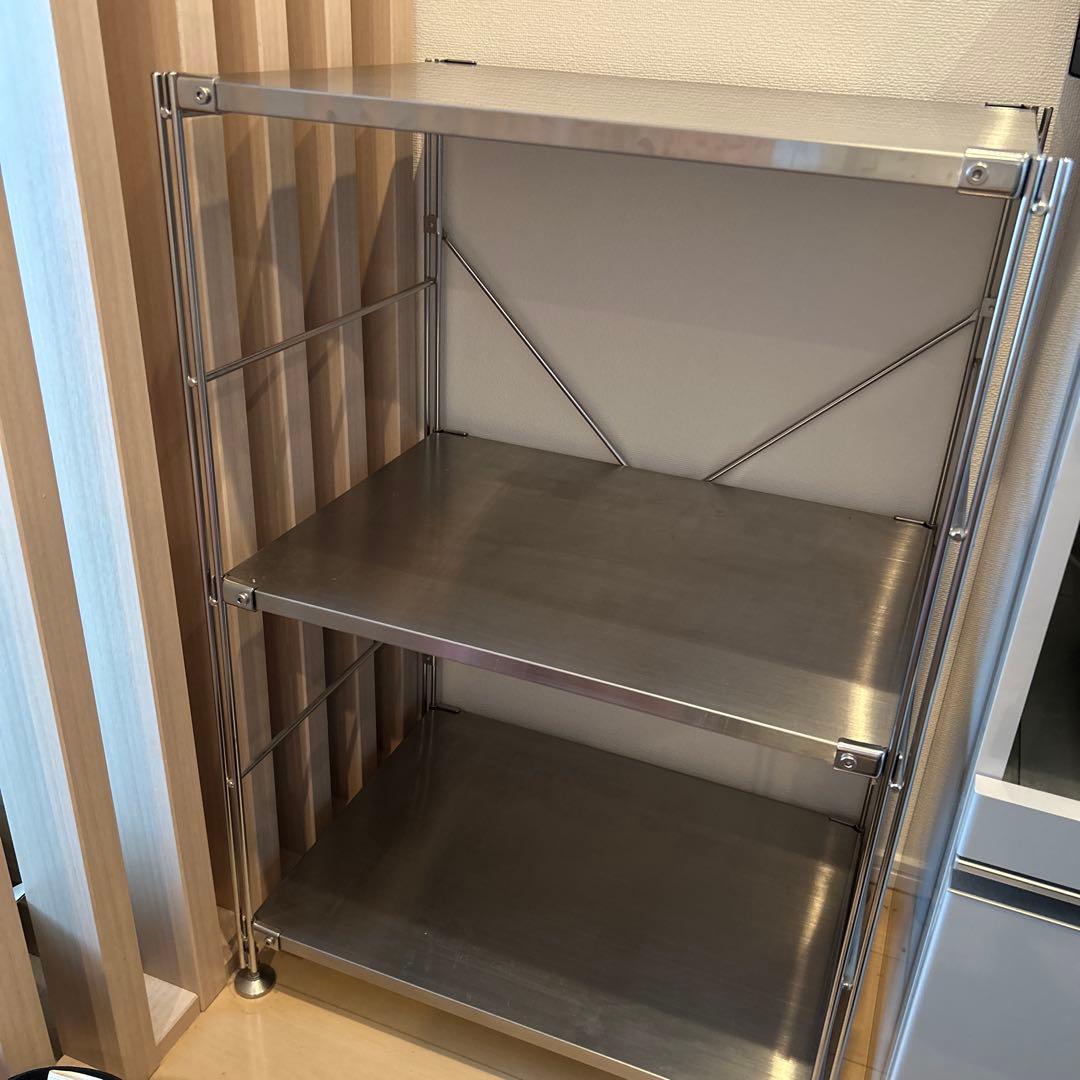 無印良品 スチールラック 2段　ステンレス （ayapyon）