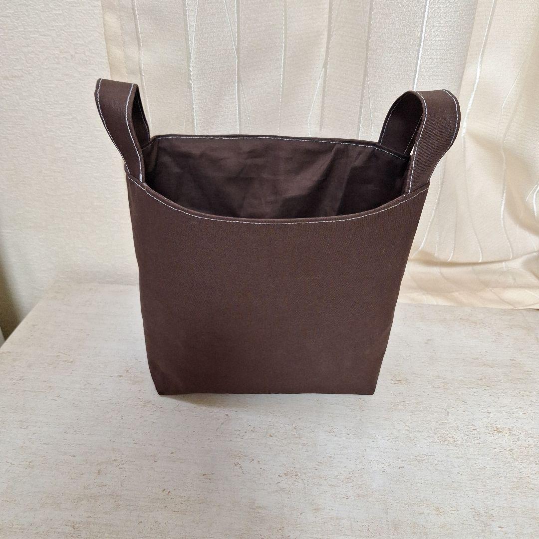 激レアねこパネル生地　ハンドメイド　布バスケット