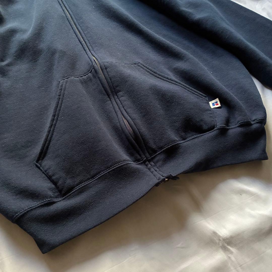 古着　90s　RUSSELL　スウェット　ジップアップパーカー　USA製