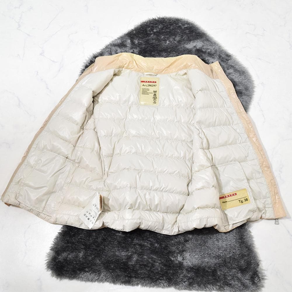 00s archive PRADA プラダスポーツ ベルト付 ダウンベスト 38