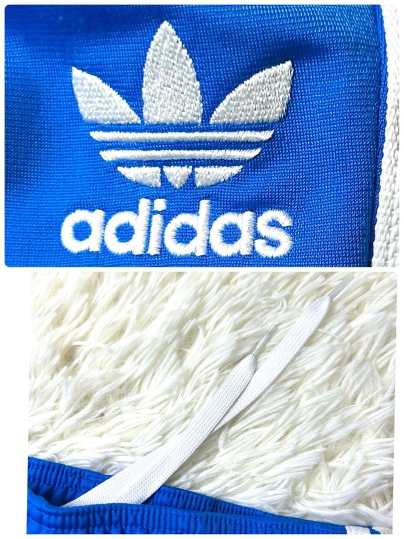 170 M　アディダスオリジナル SST スウェット セットアップ 上下 青