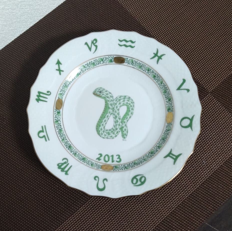 ヘレンド・イヤーズプレート2013 巳 ヘビ