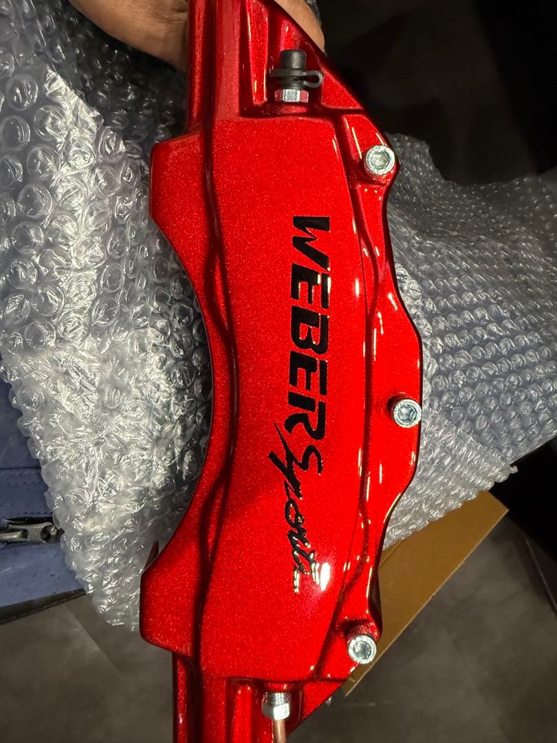 ハイエース用WEBER SPORTS ブレーキキャリパー レッド 2個セット