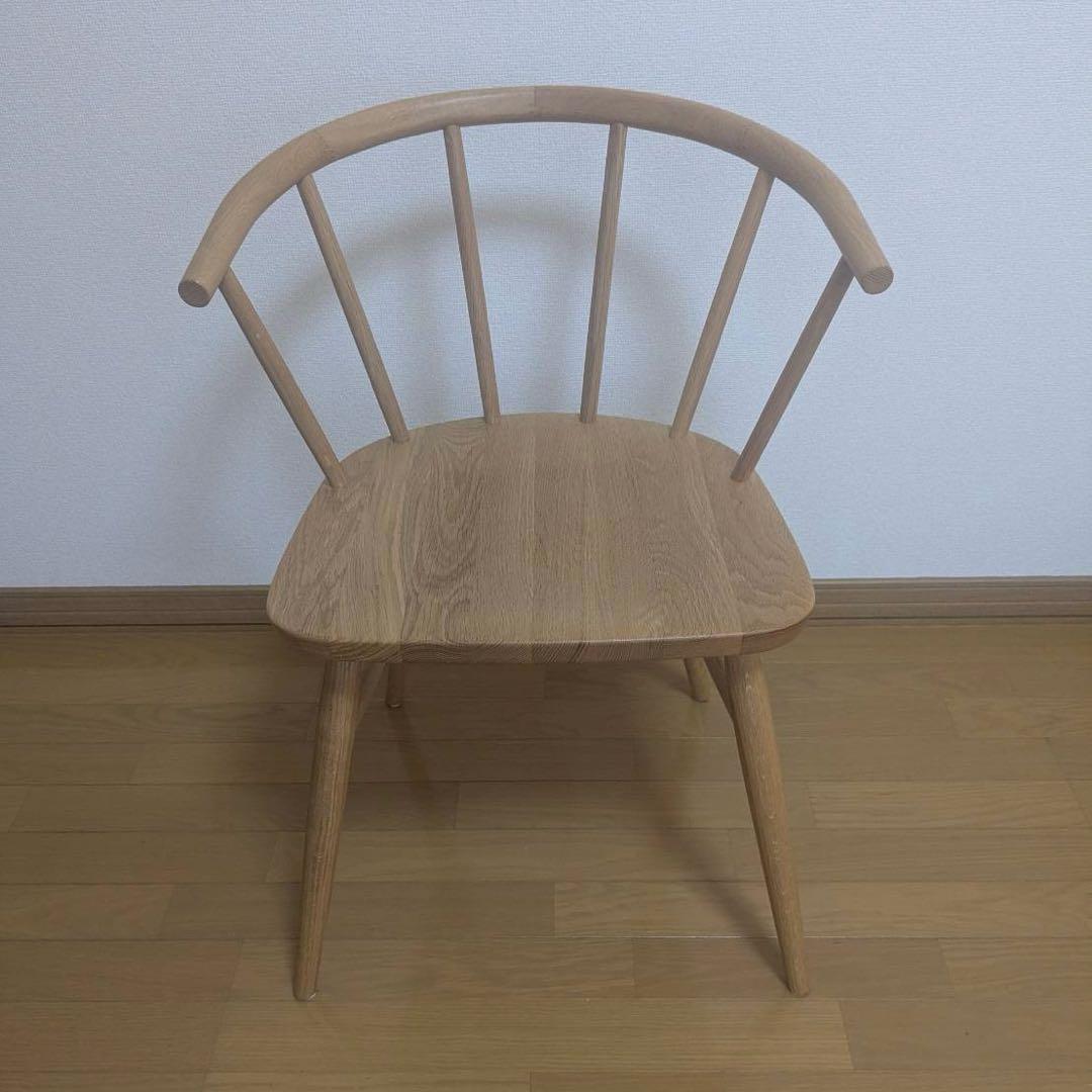 無印良品　オーク材アームチェア