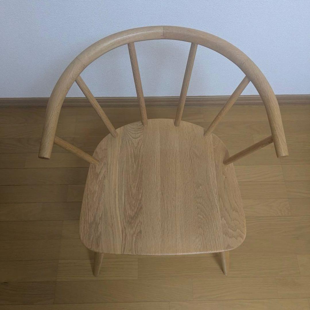 無印良品　オーク材アームチェア