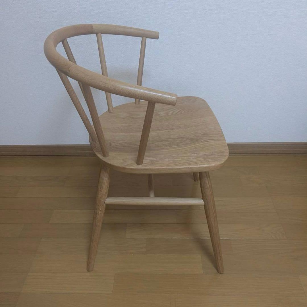 無印良品　オーク材アームチェア