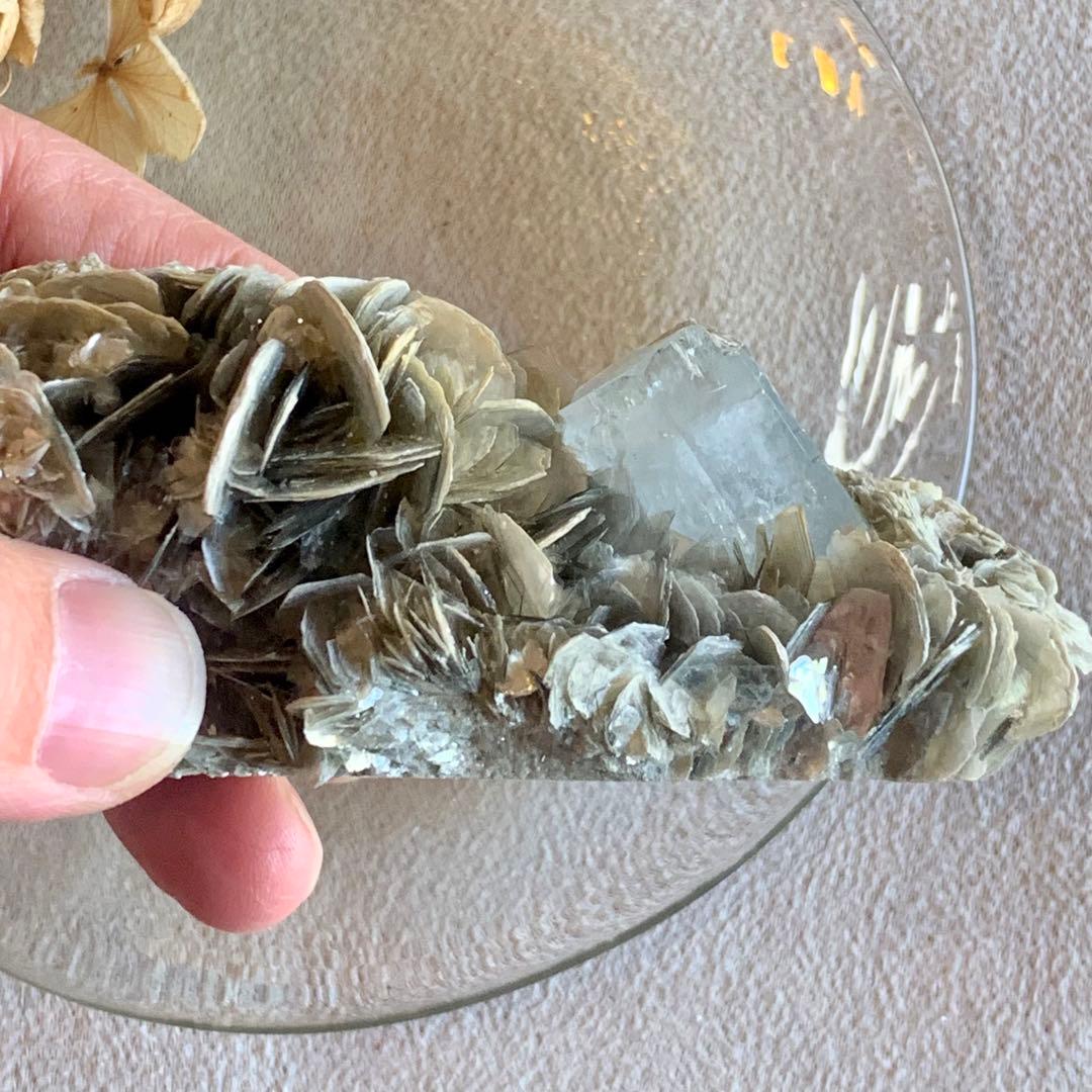 アクアマリン×モスコバイト共生標本-6