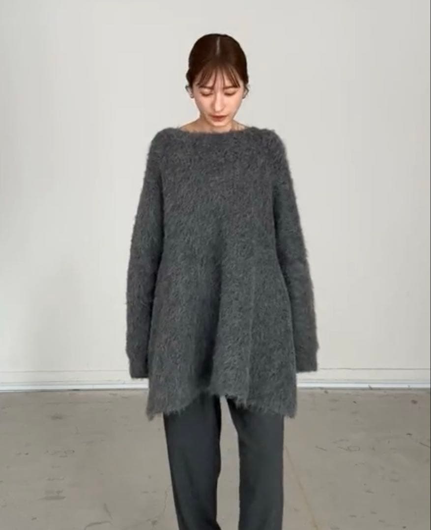 clane シャギーニット