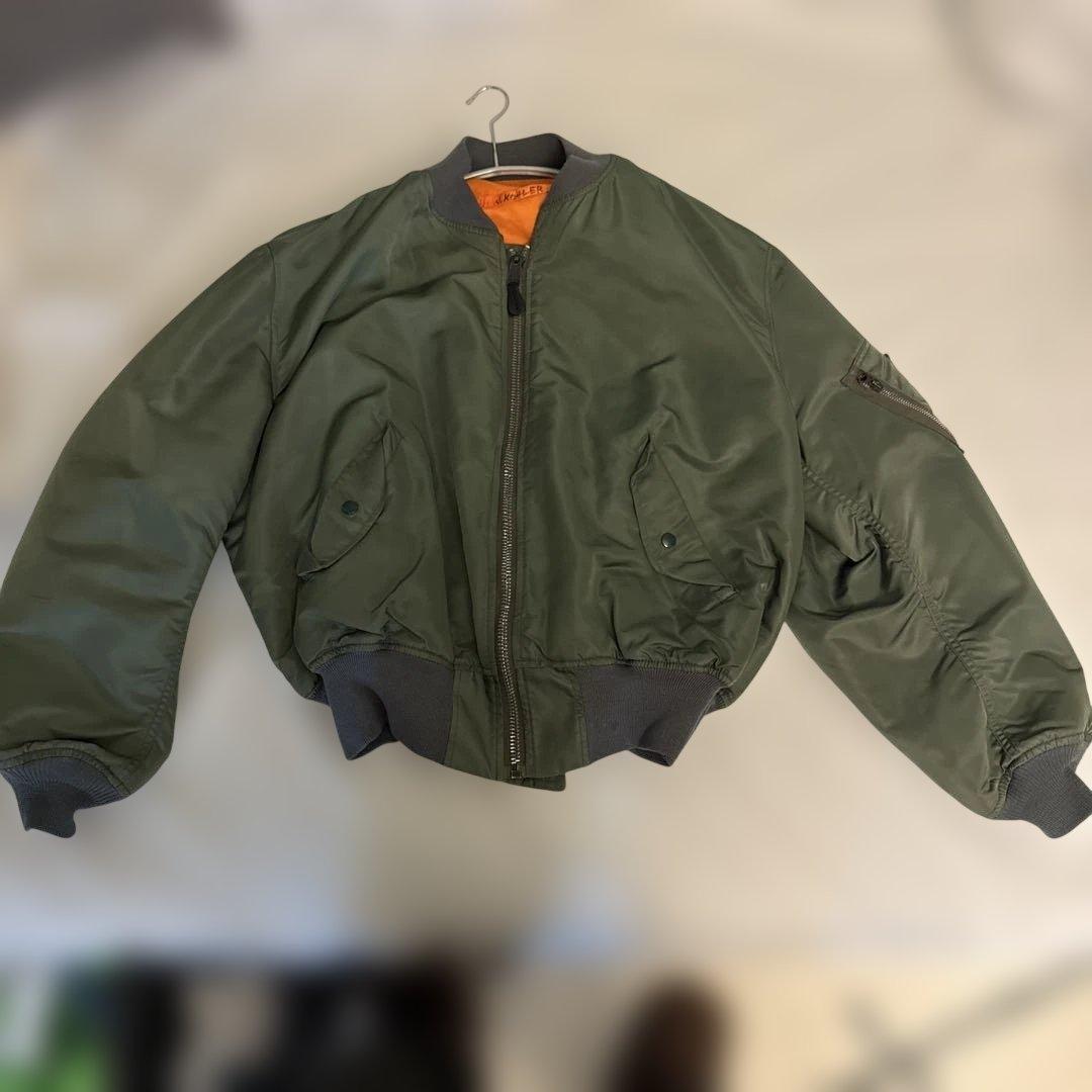 MA-1 フライトジャケット リバーシブル オリーブ オレンジ ビッグサイズ