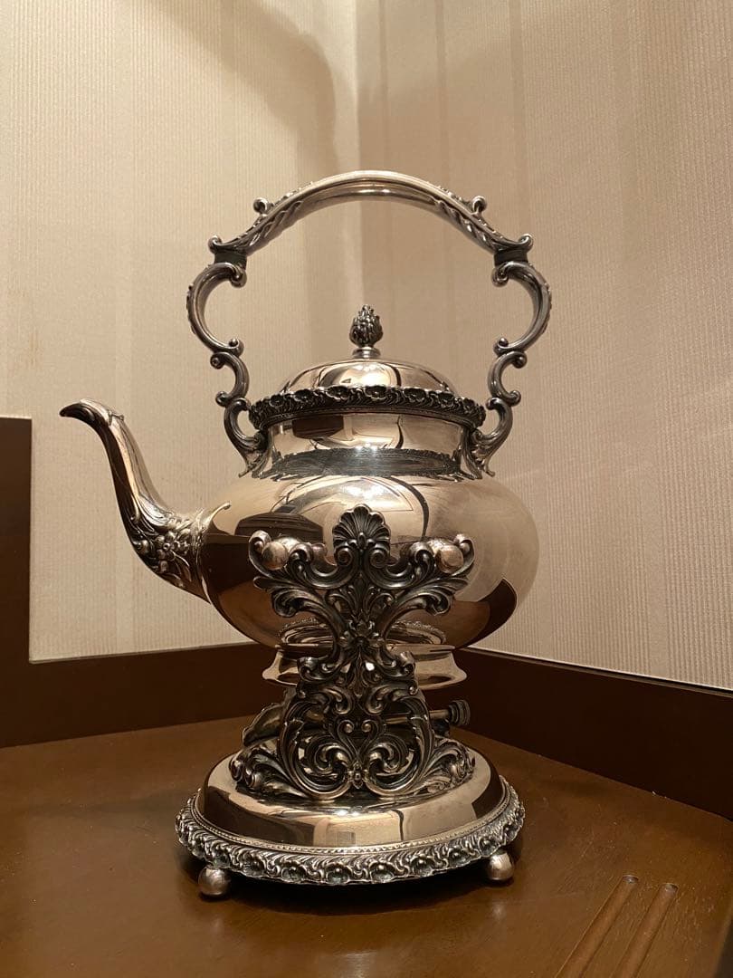 ヴィクトリア時代 アンティークシルバー ティーケトル　ティーポット