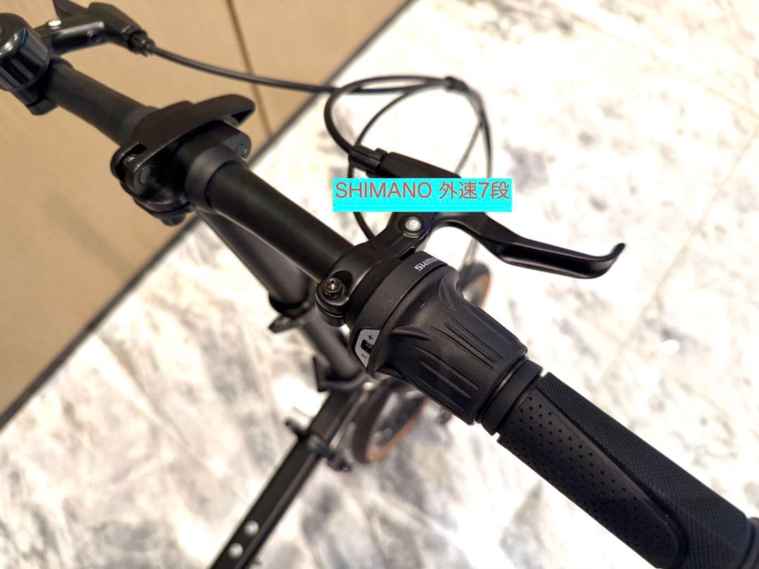 【PANLOVA】三つ折り折りたたみ自転車SHIMANO7段変速ディスクブレーキ