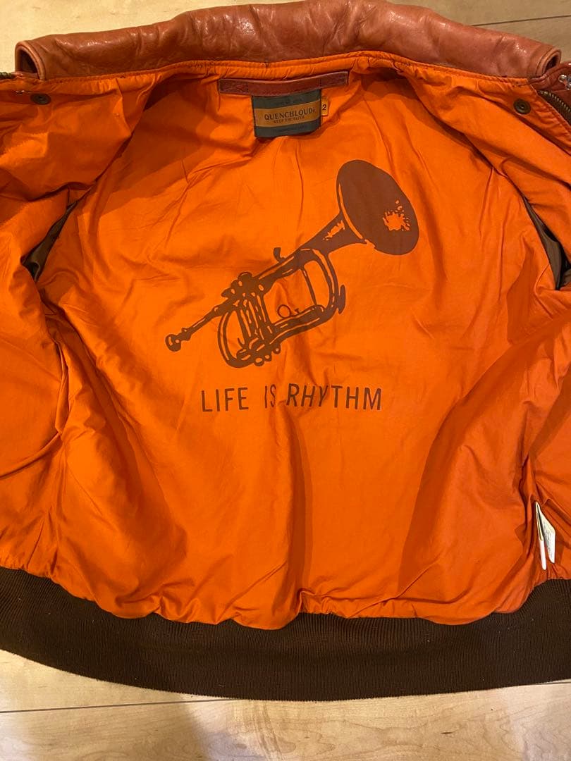 ジャケット・アウター QUENCHLOUD VINTAGE LEATHER A-2 JACKET