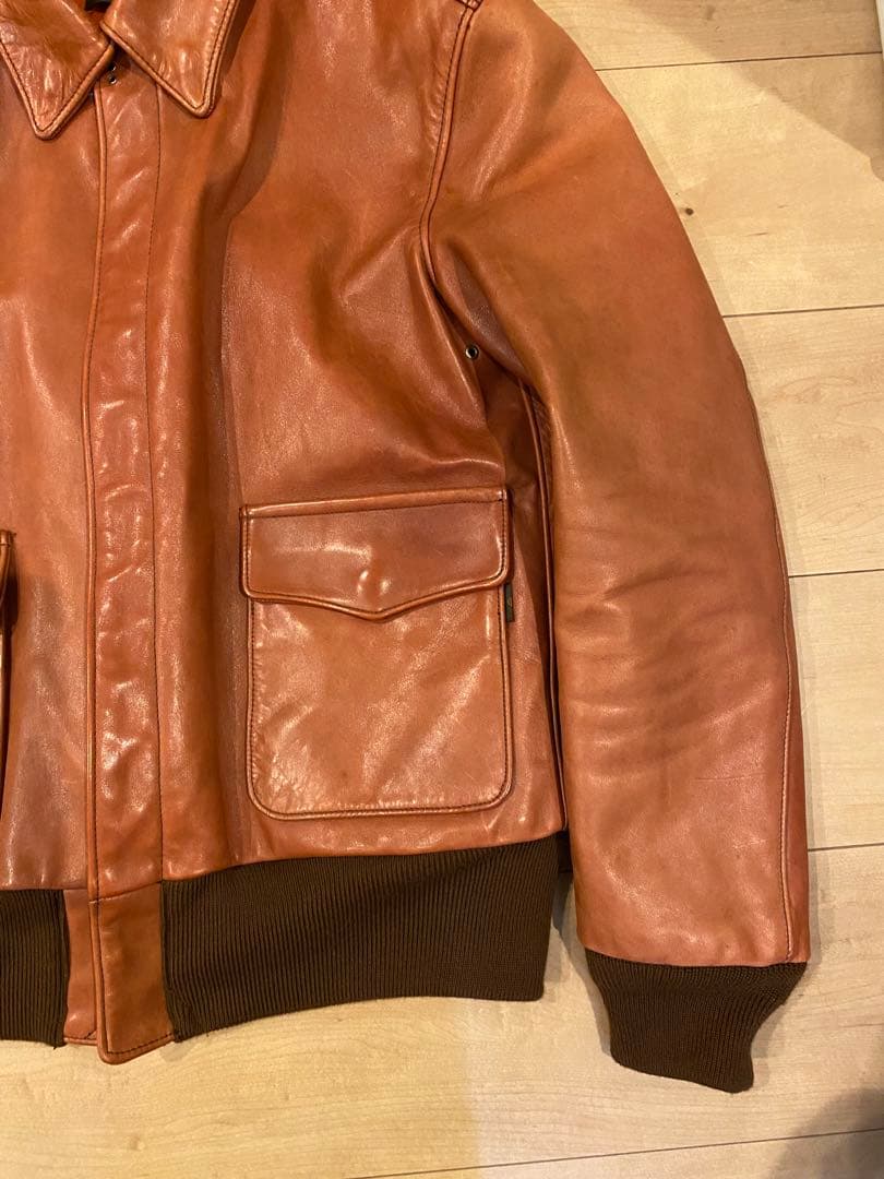 ジャケット・アウター QUENCHLOUD VINTAGE LEATHER A-2 JACKET
