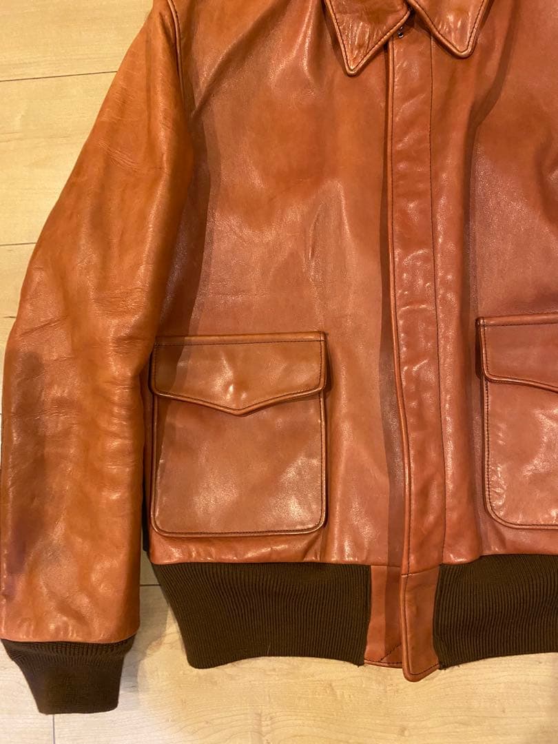 ジャケット・アウター QUENCHLOUD VINTAGE LEATHER A-2 JACKET