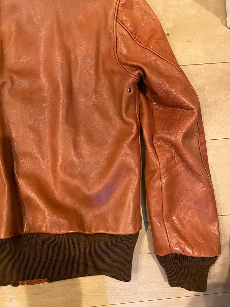 ジャケット・アウター QUENCHLOUD VINTAGE LEATHER A-2 JACKET