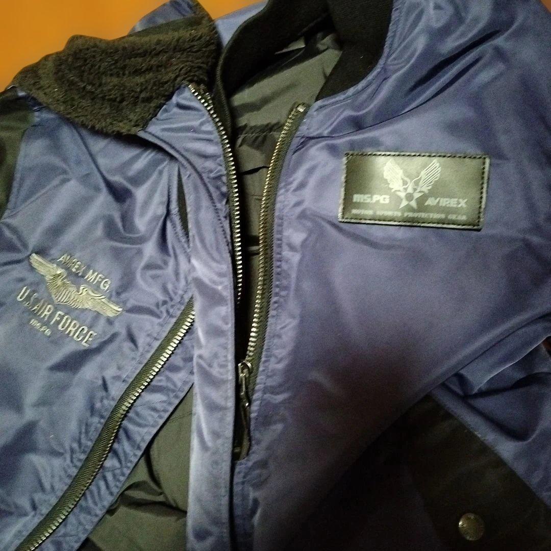 【月末迄最終値下】AVIREX＆MSPGコラボ MA-1 バイカーズジャケット
