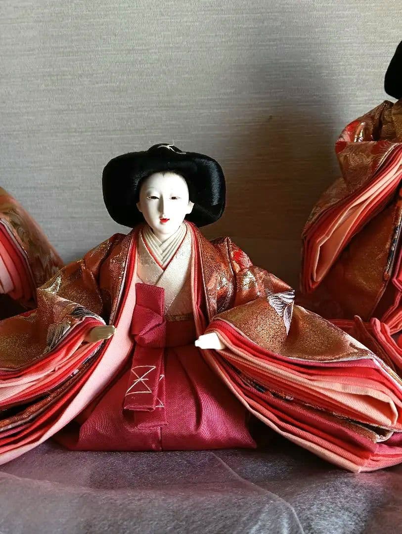 三人官女　お雛様　西陣織