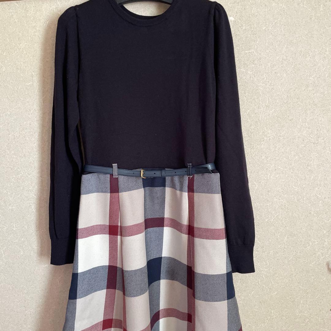 美品ブルーレーベルクレストブリッジワンピース38