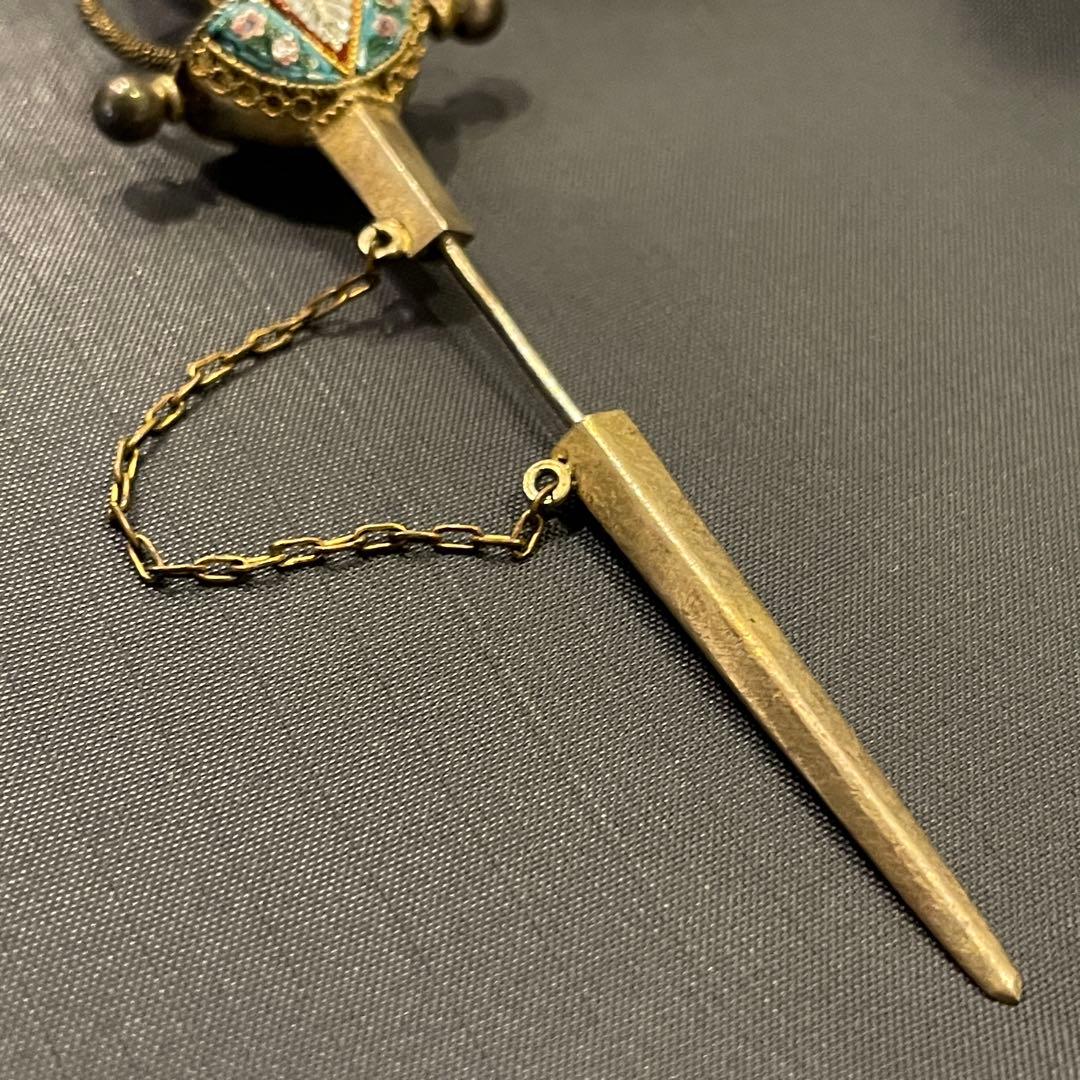 アンティーク ソードピン ブローチ