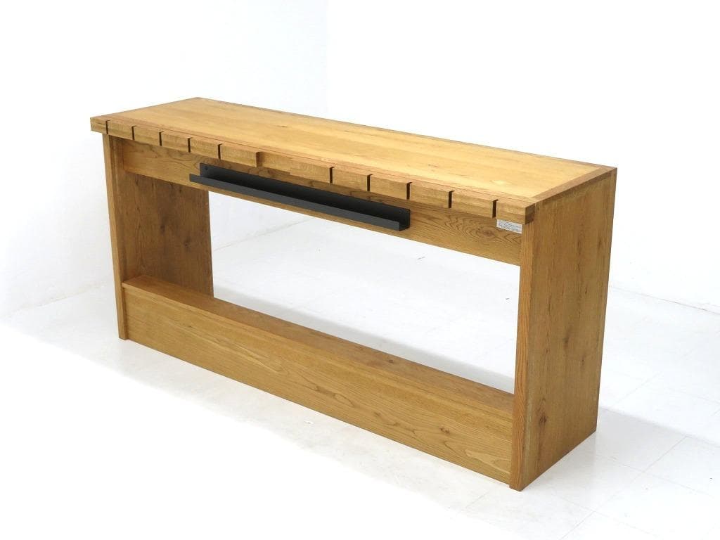 展示品　クラッシュゲート　オーク材　カウンターテーブル　キッチン　カフェ