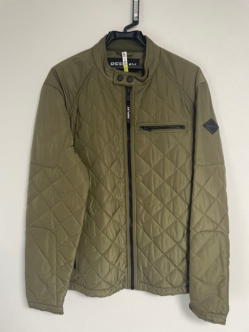 リプレイ　キルティングライダースジャケット