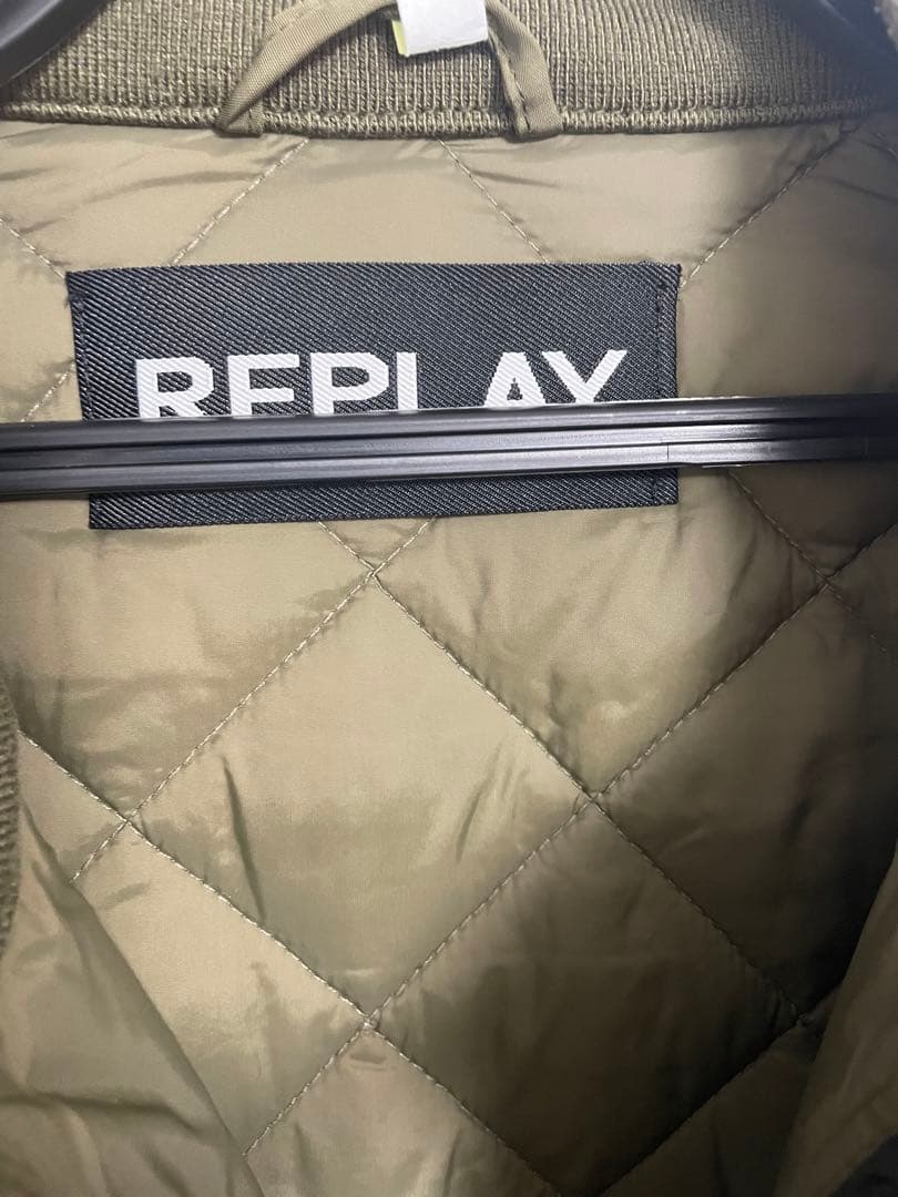 リプレイ　キルティングライダースジャケット