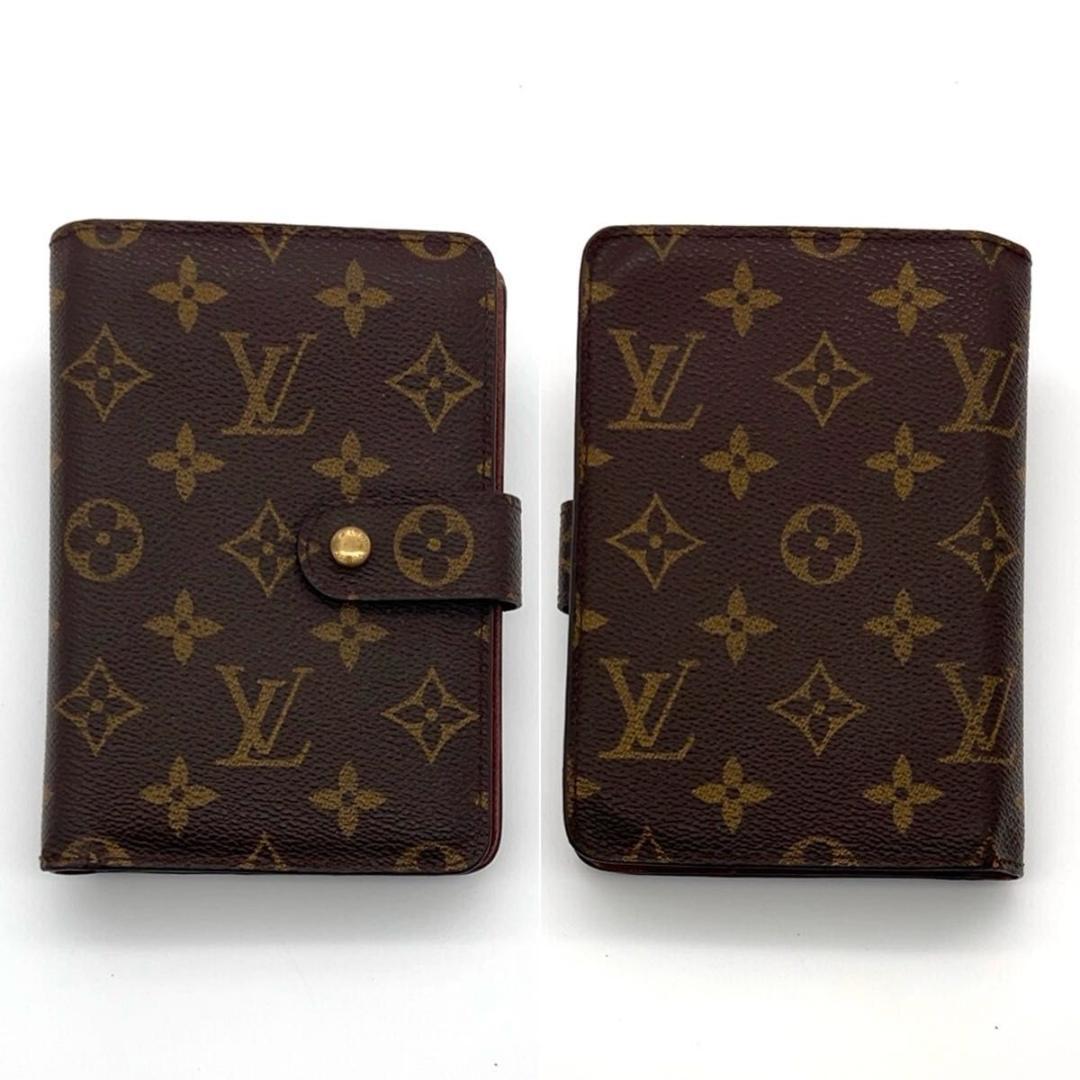 ルイヴィトン モノグラム ポルトパピエジップ 二つ折り財布 パスケース付