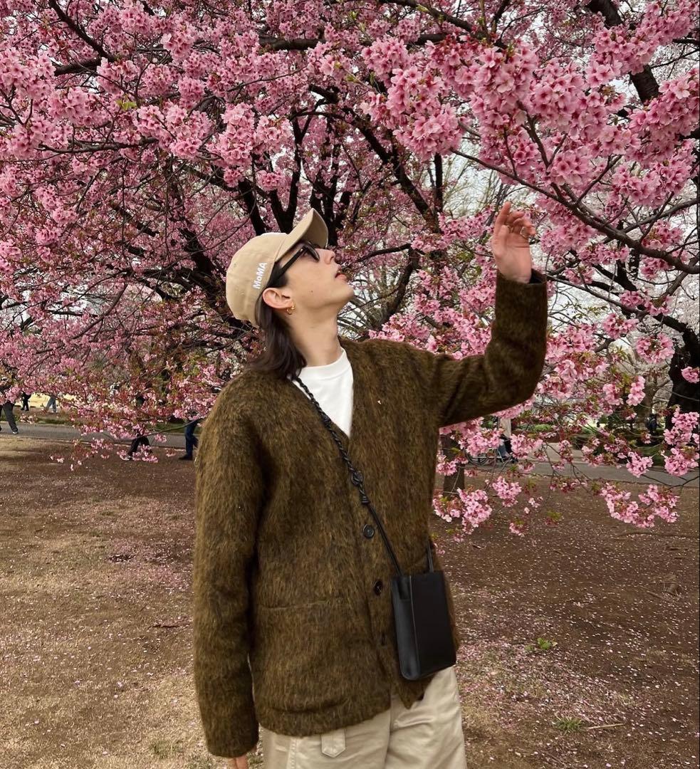 OUR LEGACY モヘアカーディガン 48 ブラウン