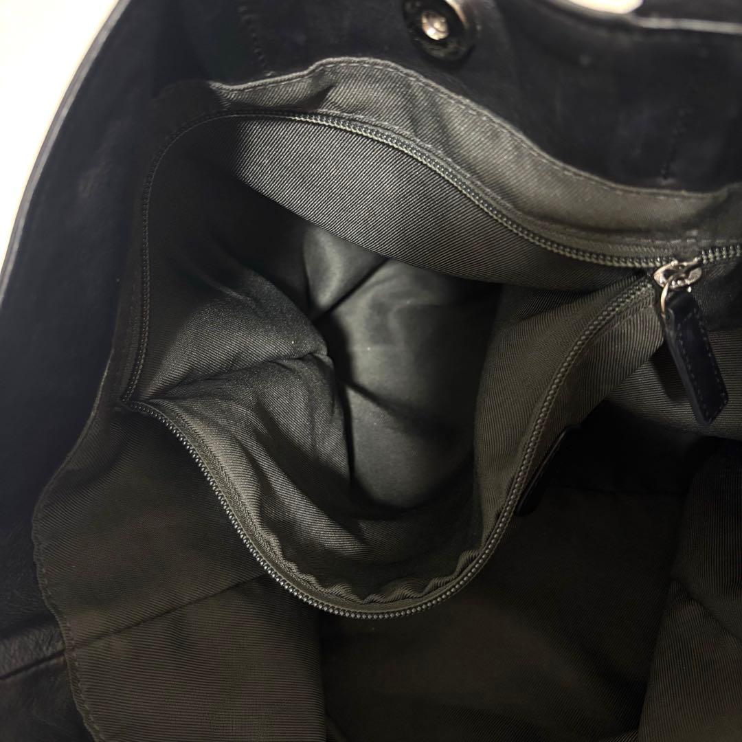 ear PAPILLONNER ワイドテープ トートバッグ L 黒